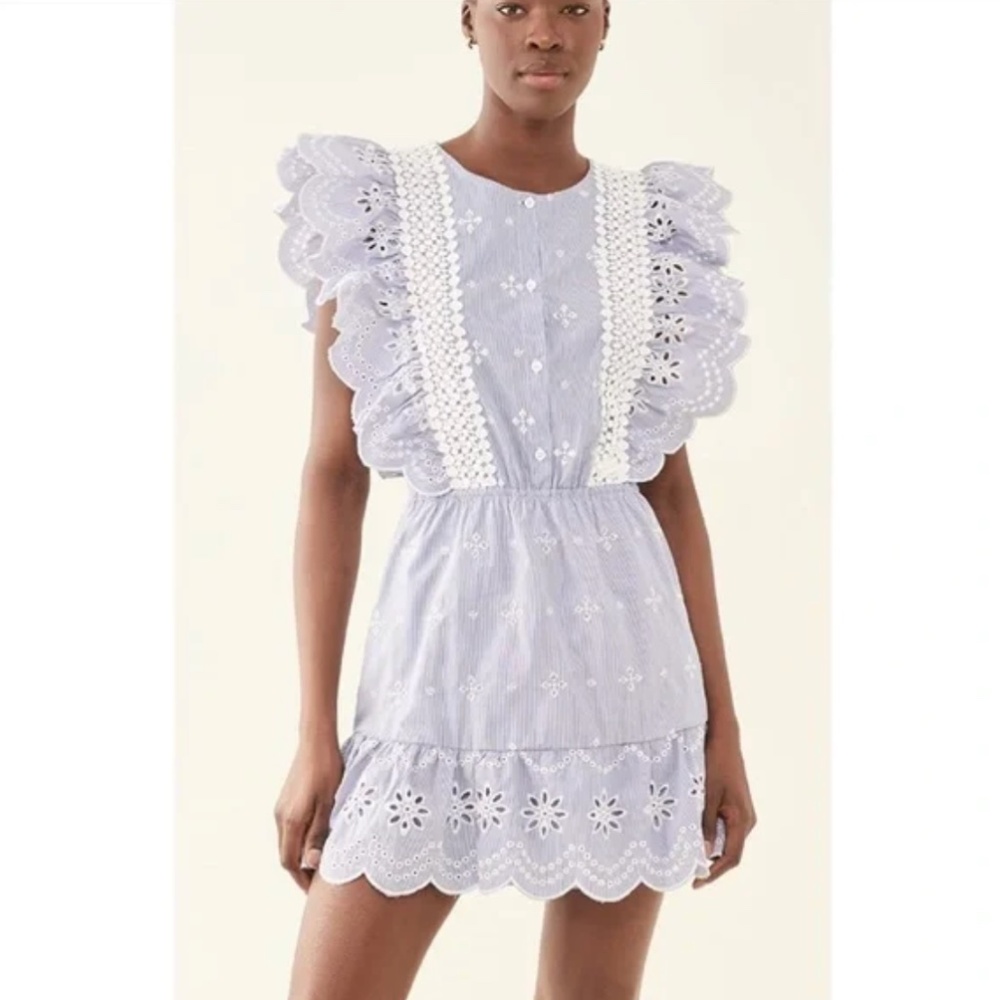 NWT BB Dakota by Steve Madden eyelet striped dress